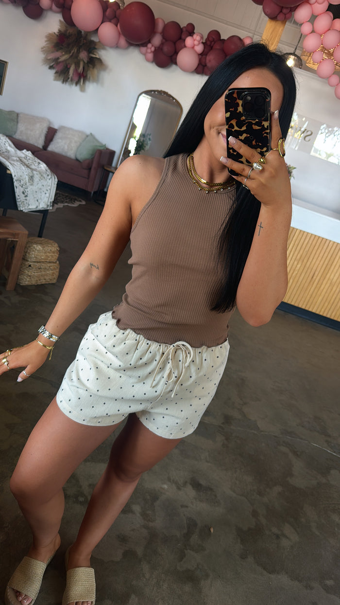 Soft Sway Tank - Mocha
