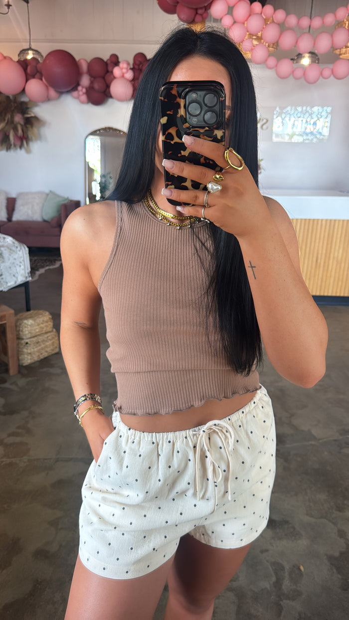 Soft Sway Tank - Mocha