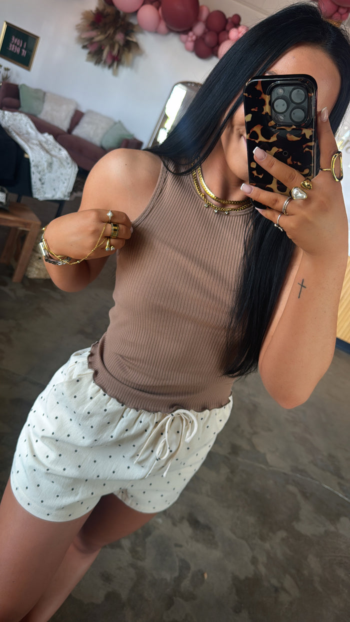 Soft Sway Tank - Mocha