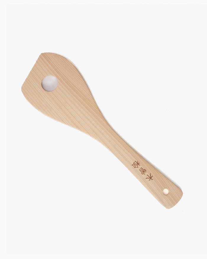 Spatula w/ Hole, Yamaichi, Hinoki Wood