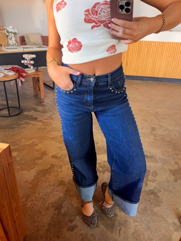 Studded Denim