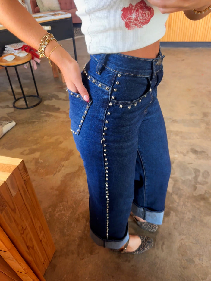 Studded Denim