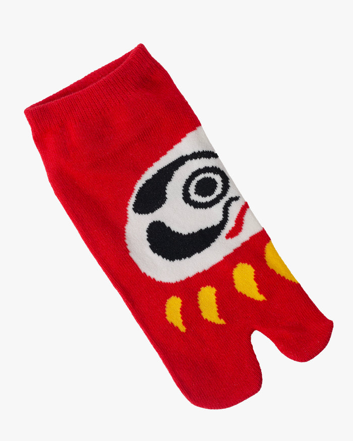 Tabi Socks, Ankle, Red Daruma