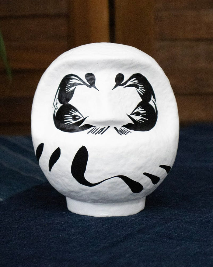 Takasaki Daruma, Designer's Series (Seven Downs & Eight Ups), White