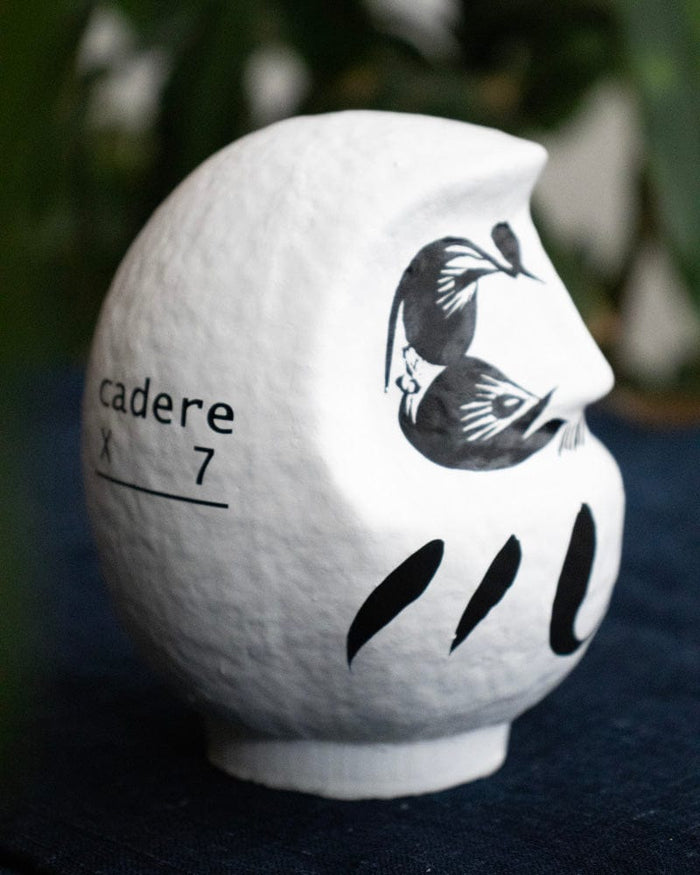 Takasaki Daruma, Designer's Series (Seven Downs & Eight Ups), White