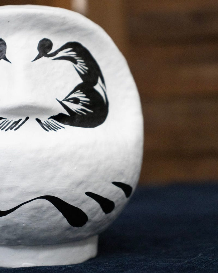 Takasaki Daruma, Designer's Series (Seven Downs & Eight Ups), White