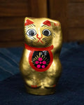 Takasaki Daruma, Maneki Neko, Gold, Extra Small