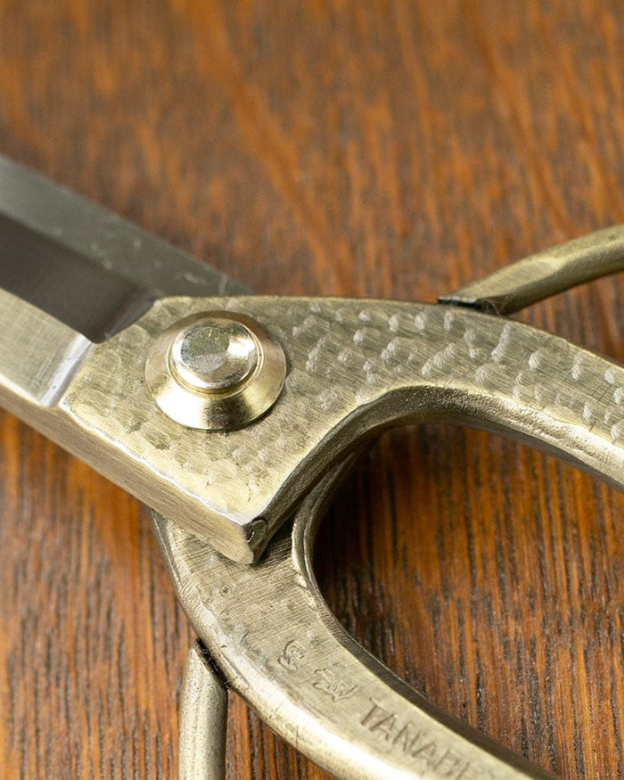 Tanabe Hasami, Japanese Gardening Scissors, Bronze Long Blade
