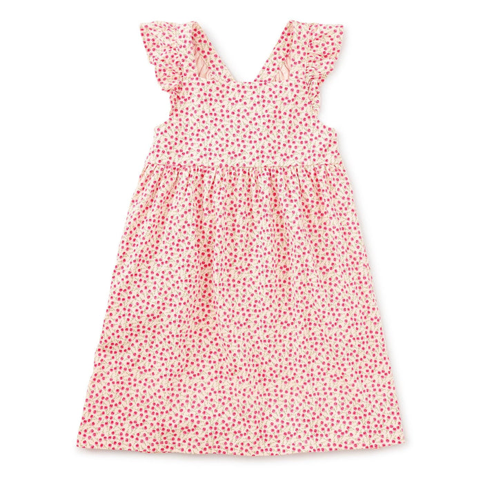Tea - Ruffle Strap Dress - Roses-Dresses-3-6M-Posh Baby