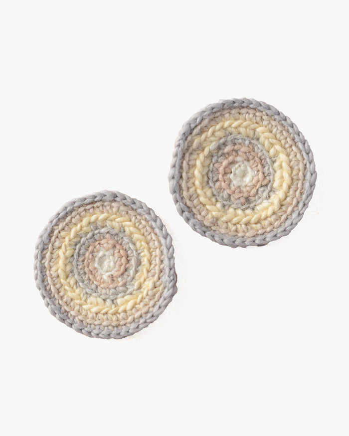 Ten Thousand Villages, Crocheted Mug Rugs, Watercolor, Set of 2