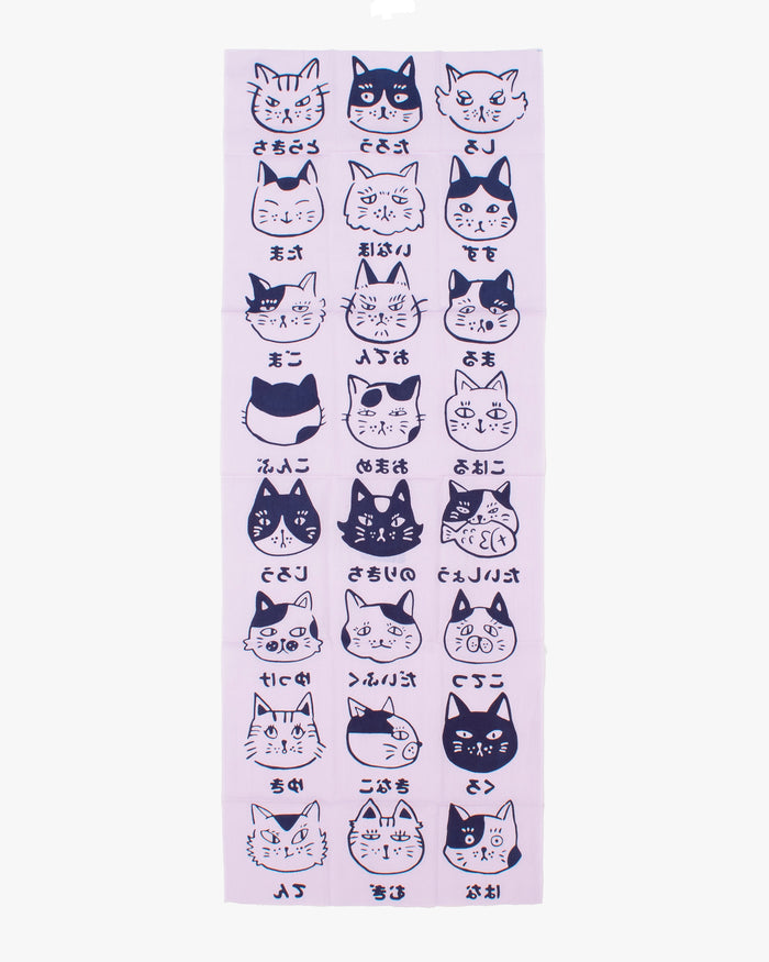 Tenugui, Chusen-Zome, Cat