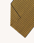 Tenugui, Chusen-Zome, Dark Charcoal with Yellow Shima