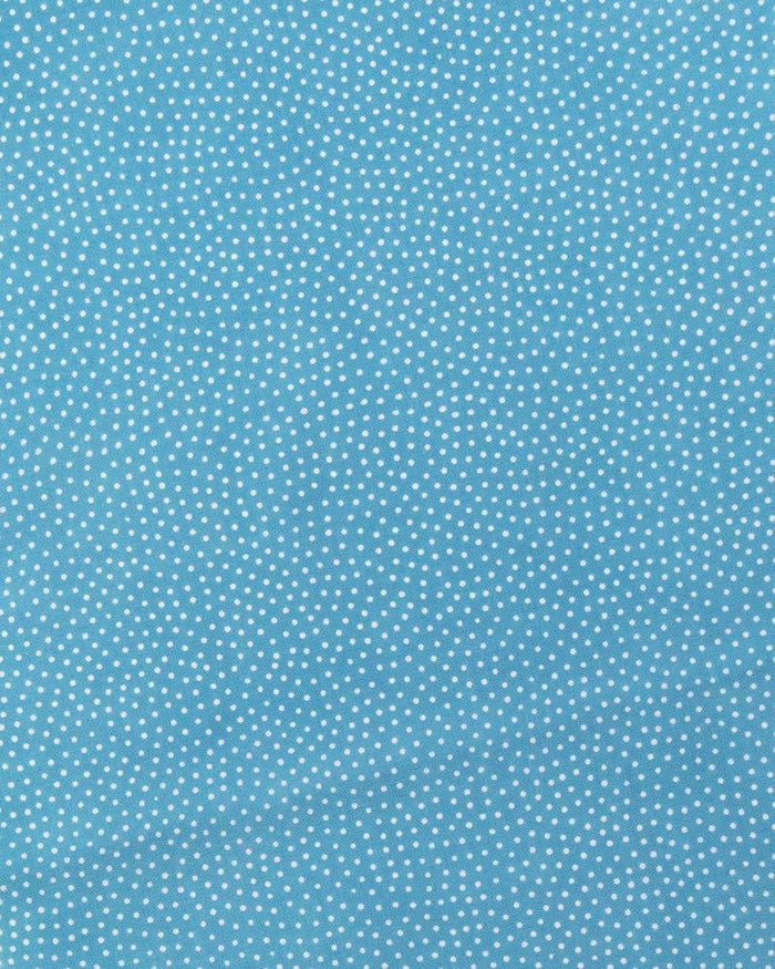 Tenugui, Chusen-Zome, Light Blue with White Dots