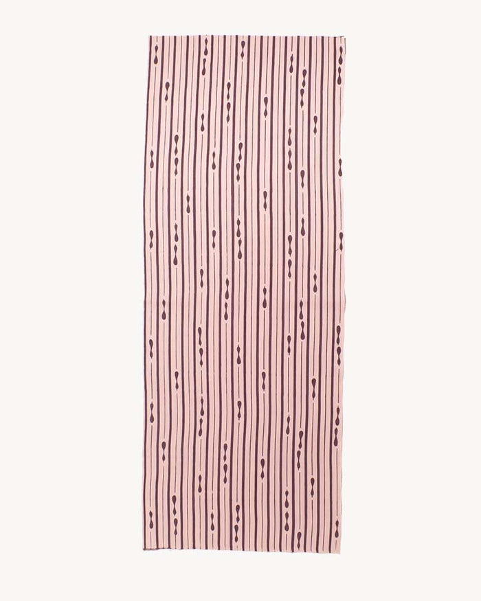 Tenugui, Chusen-Zome, Light Pink and Brown Hyotan