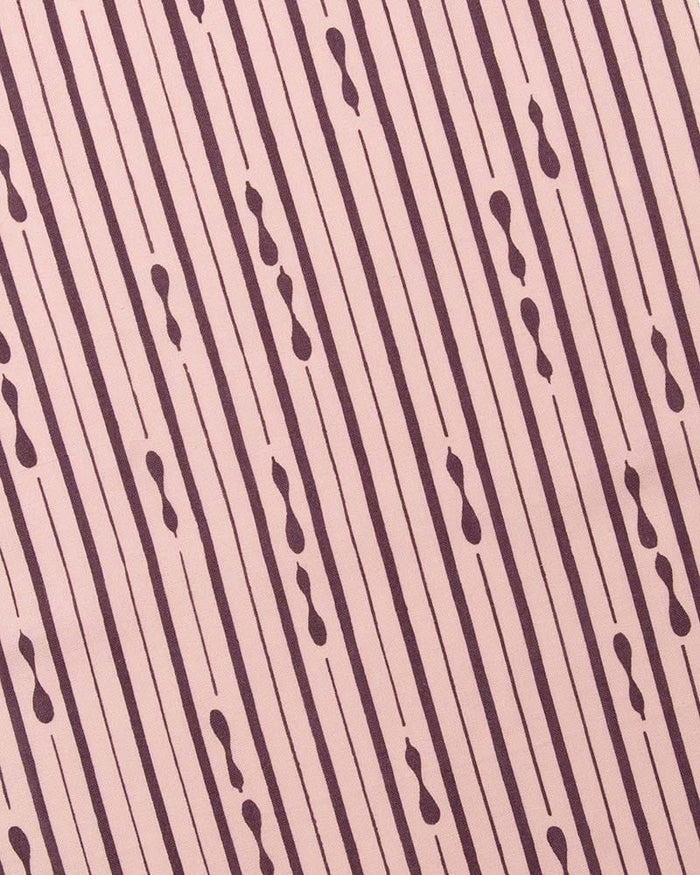 Tenugui, Chusen-Zome, Light Pink and Brown Hyotan