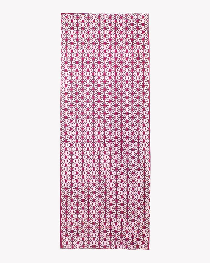 Tenugui, Chusen-Zome, Magenta Large Asanoha