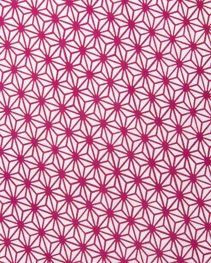 Tenugui, Chusen-Zome, Magenta Large Asanoha