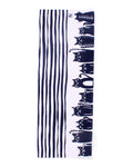 Tenugui, Chusen-Zome, Purple Shima Neko