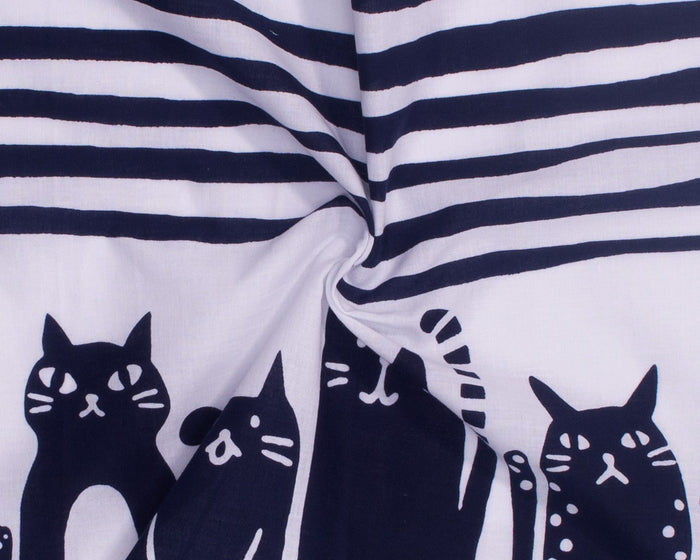 Tenugui, Chusen-Zome, Purple Shima Neko