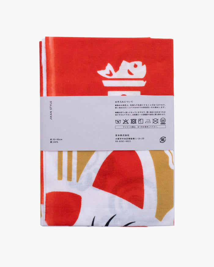 Tenugui, Chusen-Zome, Two Maneki Neko
