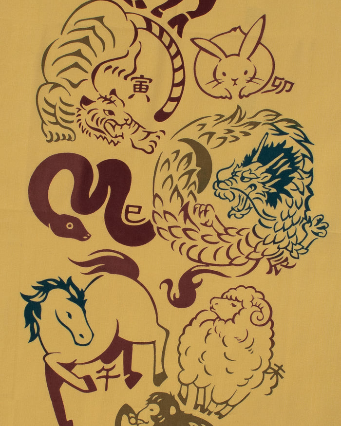 Tenugui, Chusen-Zome, Yellow Chinese Zodiac