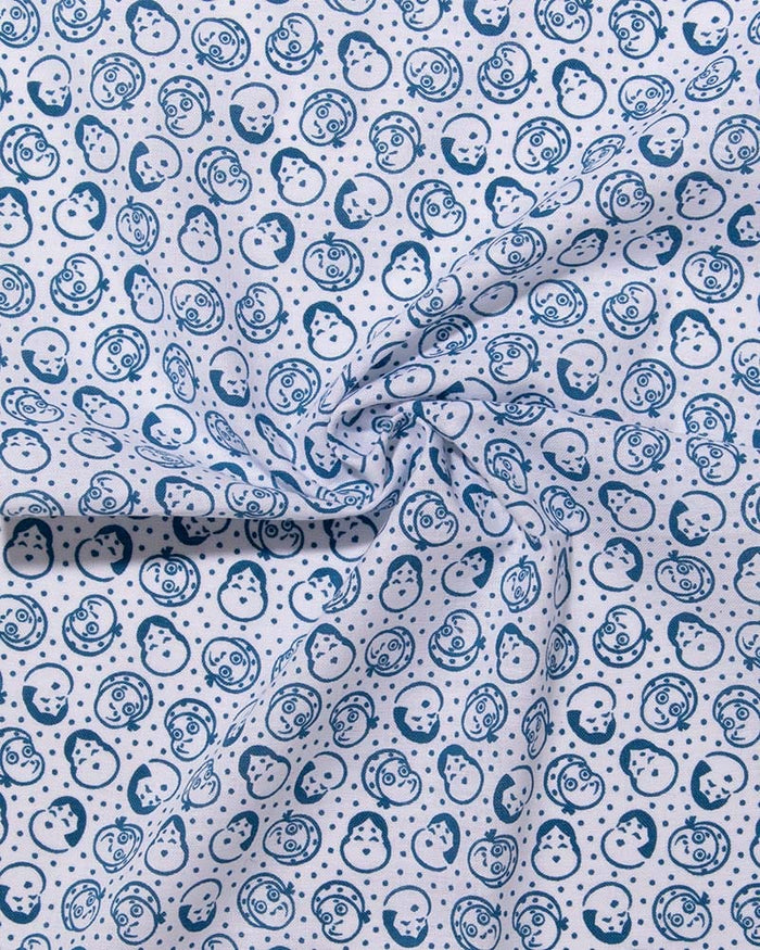 Tenugui, Classic, Komon, Blue Okame & Hyottoko
