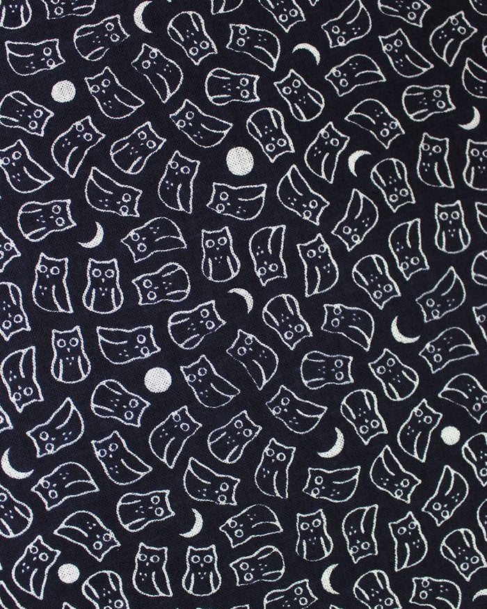 Tenugui, Classic, Komon, Dark Navy Owl