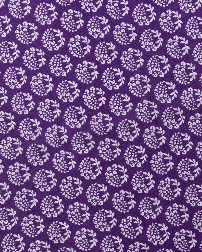Tenugui, Classic, Komon, Purple Fuji (Wisteria)
