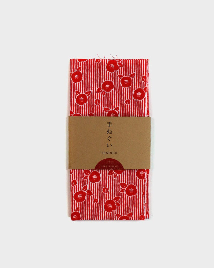 Tenugui, Classic, Komon, Red Tsubaki and Shima