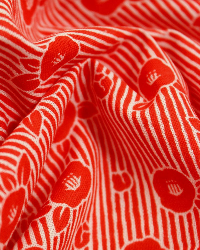 Tenugui, Classic, Komon, Red Tsubaki and Shima