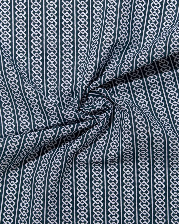 Tenugui, Classic, Komon, Teal Yoshiwara Shima