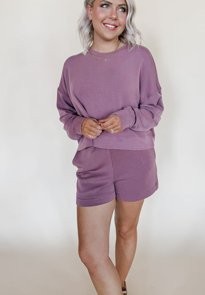 The Lauren Shorts in Rose Taupe