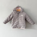 The North Face / Light grey x light pink reversible jacket / 12-18M