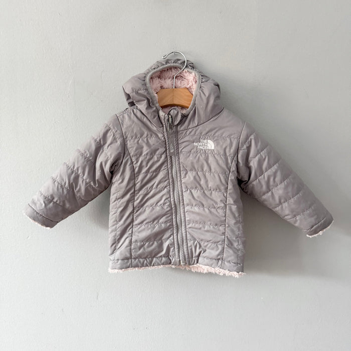 The North Face / Light grey x light pink reversible jacket / 12-18M