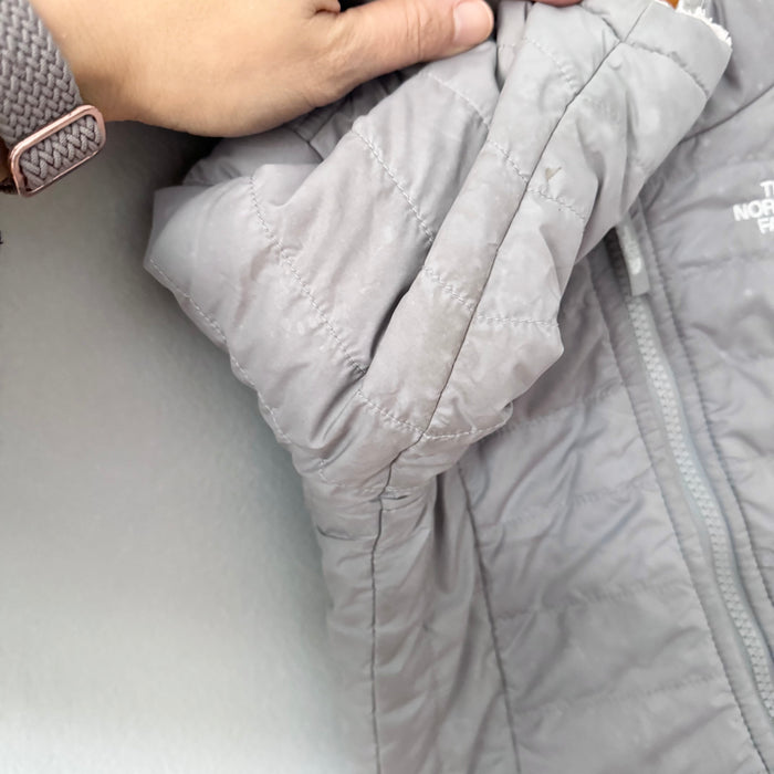 The North Face / Light grey x light pink reversible jacket / 12-18M