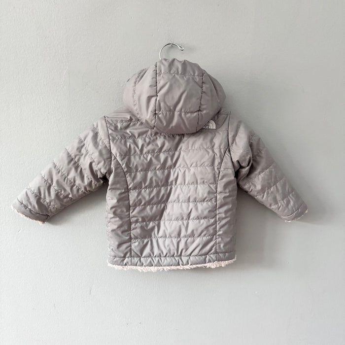The North Face / Light grey x light pink reversible jacket / 12-18M