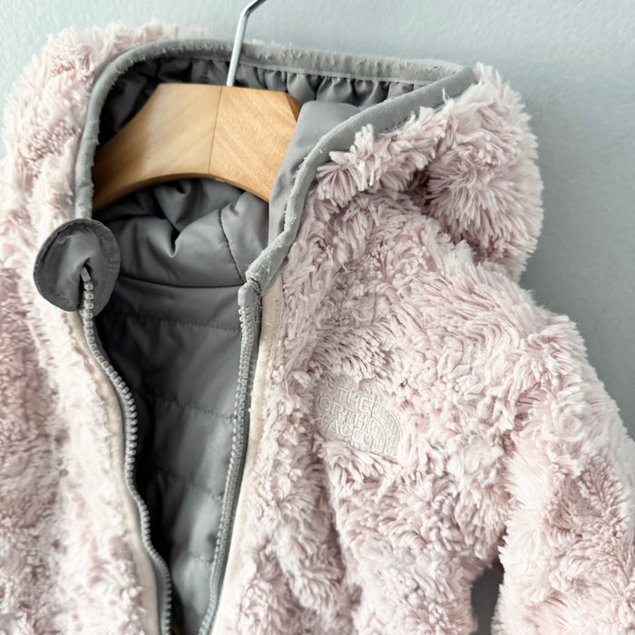 The North Face / Light grey x light pink reversible jacket / 12-18M