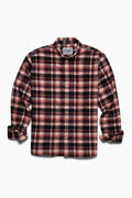 The Saint James Flannel Shirt - Crimson Plaid