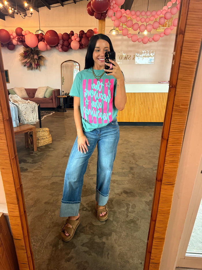 The Signature Wide Leg Denim - Classic Wash