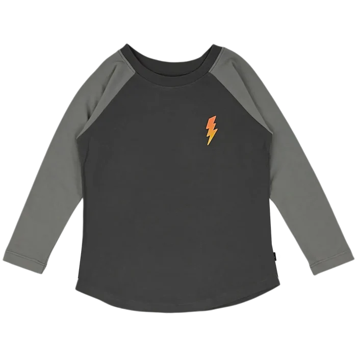 Tiny Whales – Long Sleeve Bolt Shirt in Orange