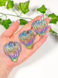 Titanium Rainbow Aura Bismuth Dragon