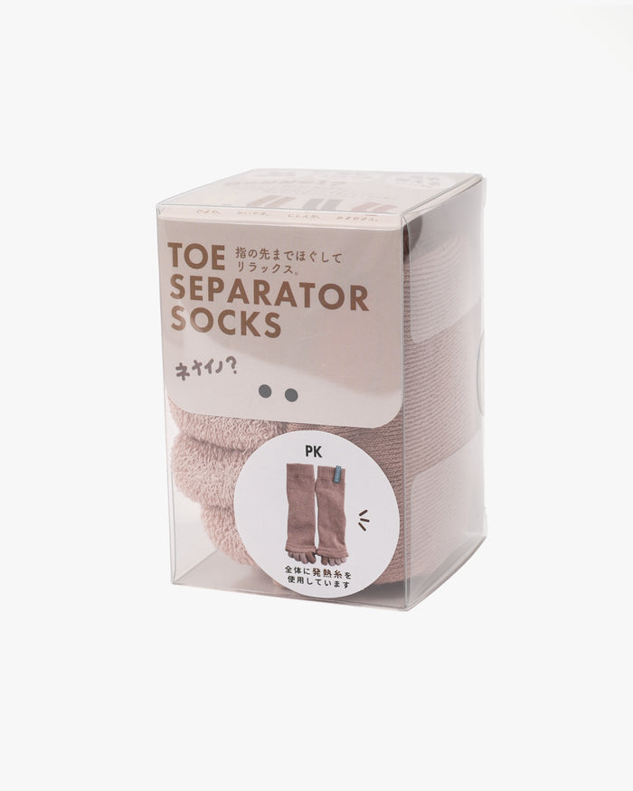 Toe Separator Socks, Bonnui, Pink