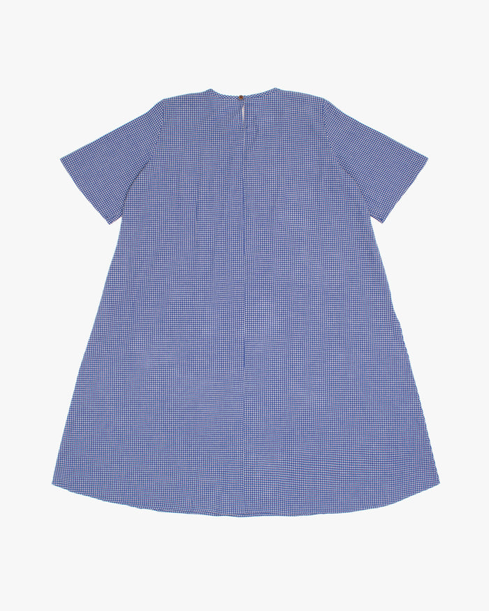 ToK Long Dress, Oversized, Blue Gingham