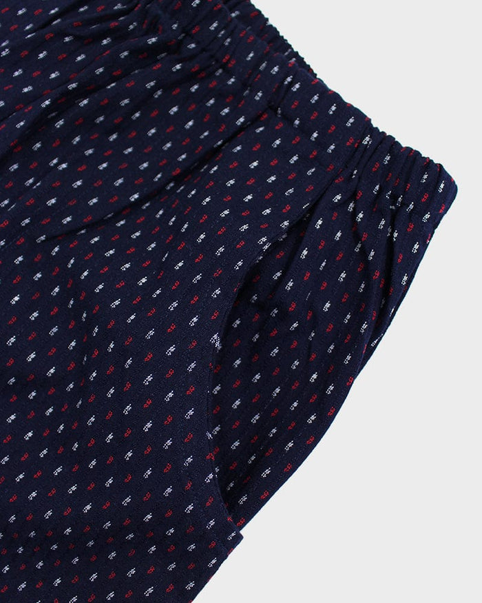 ToK Pants, Kasuri Indigo with Red and White Dash