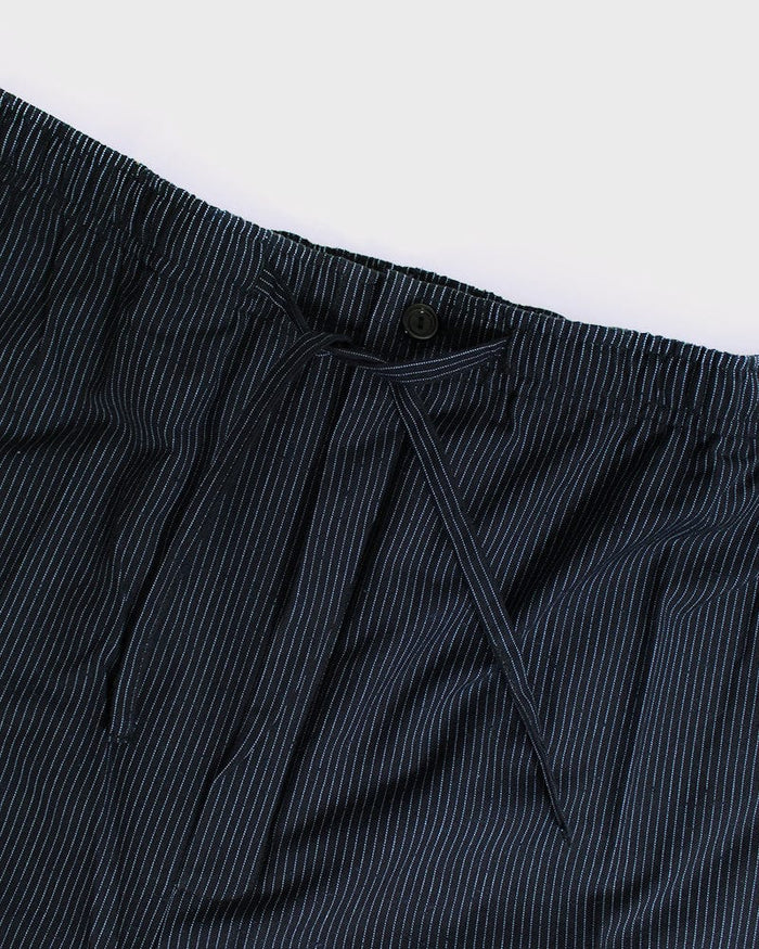 ToK Samue Set, Men's, Indigo with Thin Tsumugi Shima