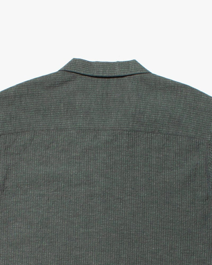 ToK Shirt, Short Sleeve Button-Up, Open Collar, Seagreen