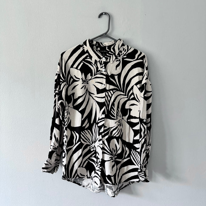 Trival / Rayon x linen shirt / Women S