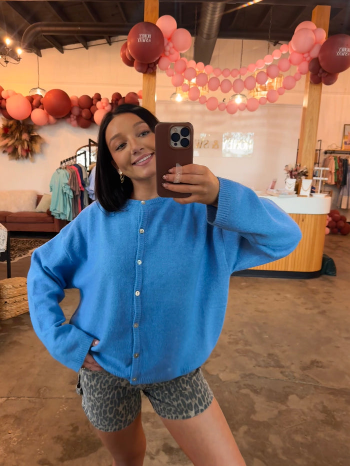 True Blue Cardigan