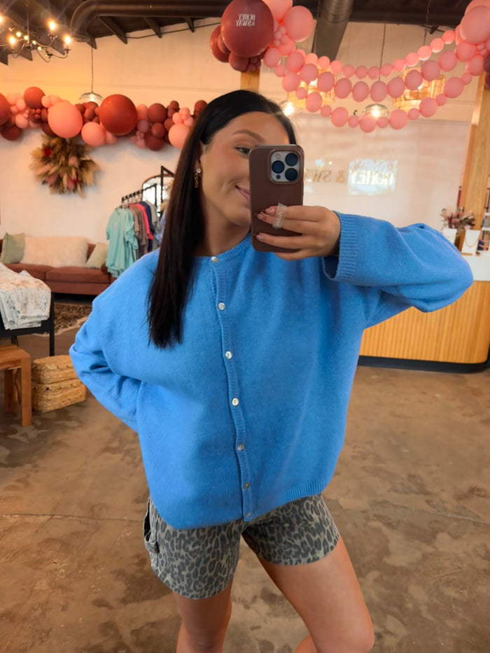 True Blue Cardigan