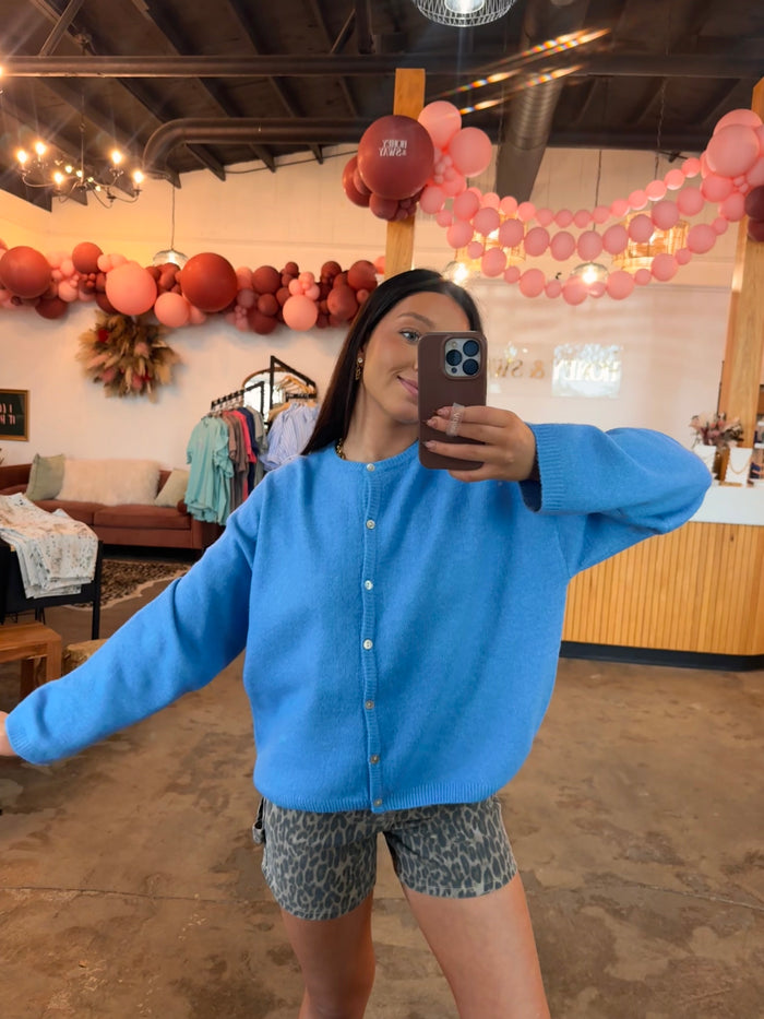 True Blue Cardigan